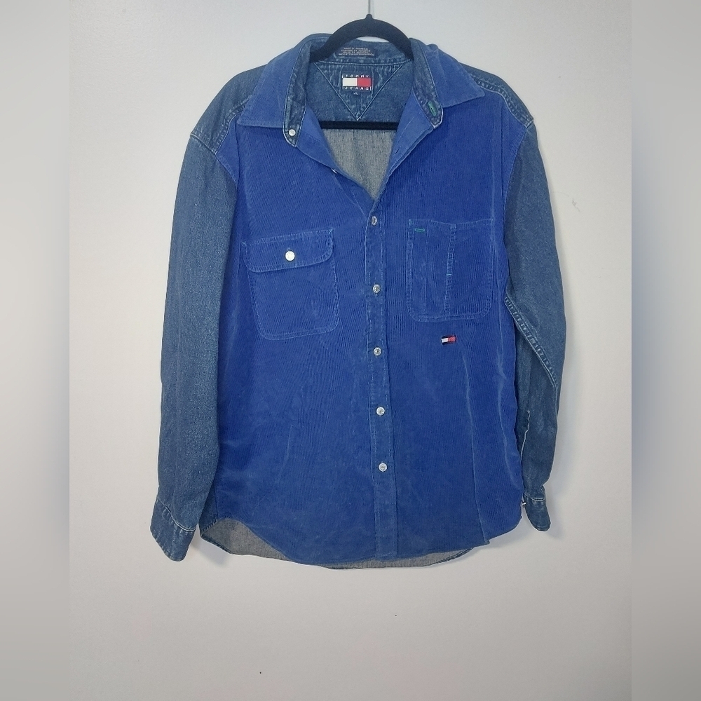 Vintage Tommy Hilfiger Corduroy Amd Jean Long Sleeve Medium